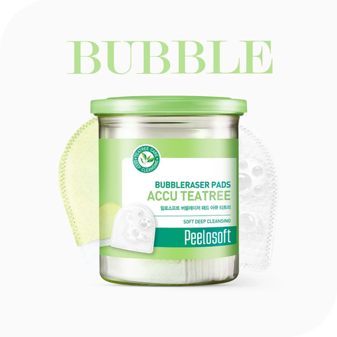 (MUA 1 TẶNG 1 DEWYCEL) Miếng tẩy trang đa năng, tẩy da chết nhẹ nhàng MAKEHEAL PEELOSOFT BUBBLERASER PADS ACCU TEATREE 20EA