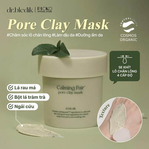 [Dr.bledik] Mặt Nạ Đất Sét Calming pair pore clay mask 100ml