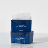 Hộp 24 Mặt Nạ làm dịu da nhạy cảm và hỗ trợ cấp ẩm kịp thời Lindsay PH Solution Cool-Tea Tree Mask 300g (hộp 24 Miếng)