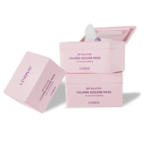 Hộp 24 Mặt Nạ làm dịu da nhạy cảm và hỗ trợ kiểm soát dầu Lindsay PH Solution calming Azulene Mask 300g (hộp 24 Miếng)