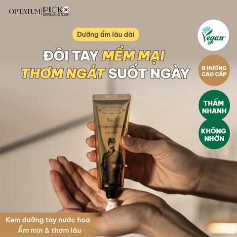 (MUA 1 TẶNG 1 DEWYCEL) Kem dưỡng da tay Optatum Perfume Hand Cream 50ml
