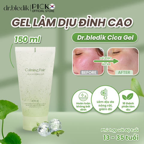 [Dr.bledik] Gel làm dịu da calming pair cica soothing gel 150ml