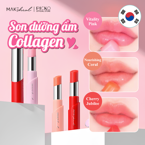 [MAKEHEAL] Son Dưỡng Môi Có Màu COLLAGEN TINT LIP GLOW 4,5g