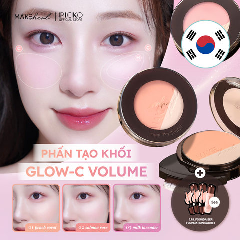 Phấn tạo khối Hàn Quốc MAKEHEAL Glow-C Volume contour 10G