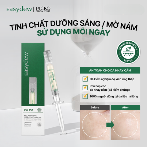 Huyết thanh làm sáng da, mờ nám EASYDEW DW-EGF MELATONING ONEDAY AMPOULE 1ml