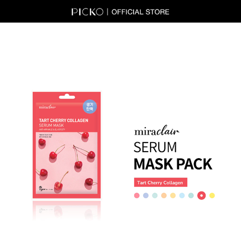 Mặt nạ dưỡng da thuần chay MIRACLAIR serum mask 23G - 1 miếng mask Cherry