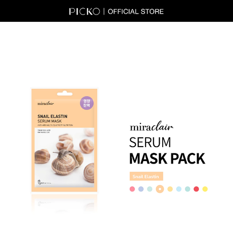 Mặt nạ dưỡng da thuần chay MIRACLAIR serum mask 23G - 1 miếng mask Ốc sên