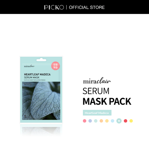 Mặt nạ dưỡng da thuần chay MIRACLAIR serum mask 23G - 1 miếng mask Diếp Cá