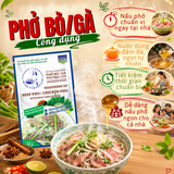  Gói gia vị hoàn chỉnh nấu Phở bò/Phở gà sâm Ngọc Linh 