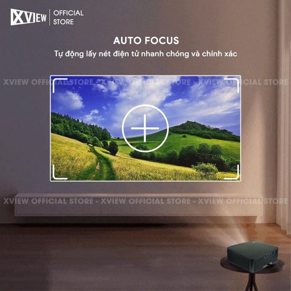Xview NF300 GTV - Máy chiếu LED LCD tích hợp Google TV và Netflix bản quyền, độ sáng lên đến 1.800 ansi, phân giải thực chuẩn Full HD 1080p, hỗ trợ đầu vào Full HD mượt mà và chân giá truyền động điện tử thông minh