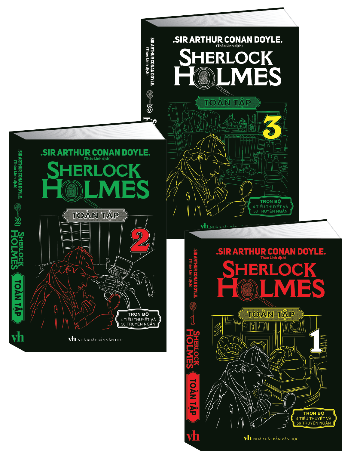  Sherlock Holmes Toàn Tập 3 Tập (Bìa Cứng Giấy Mỹ Thuật) 
