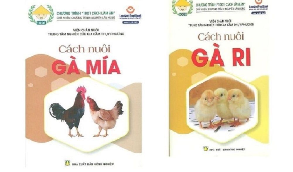  Combo Cách Nuôi Gà Ri + Cách Nuôi Gà Mía ( 2 Cuốn ) 