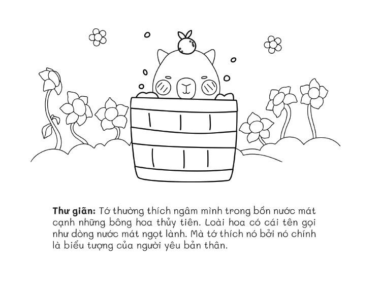  Don't Worry, Tớ Là Capy! - Cuốn Sách Tô Màu Tuyệt Vời Giúp Bạn Tìm Thấy Niềm Vui Đơn Giản 