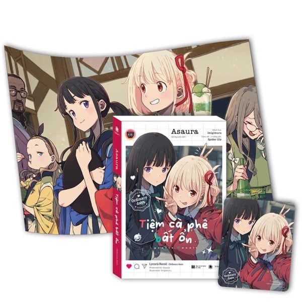  Lycoris Recoil - Ordinary Days - Tiệm Cà Phê Bất Ổn - Tặng Kèm Bookmark + Poster 