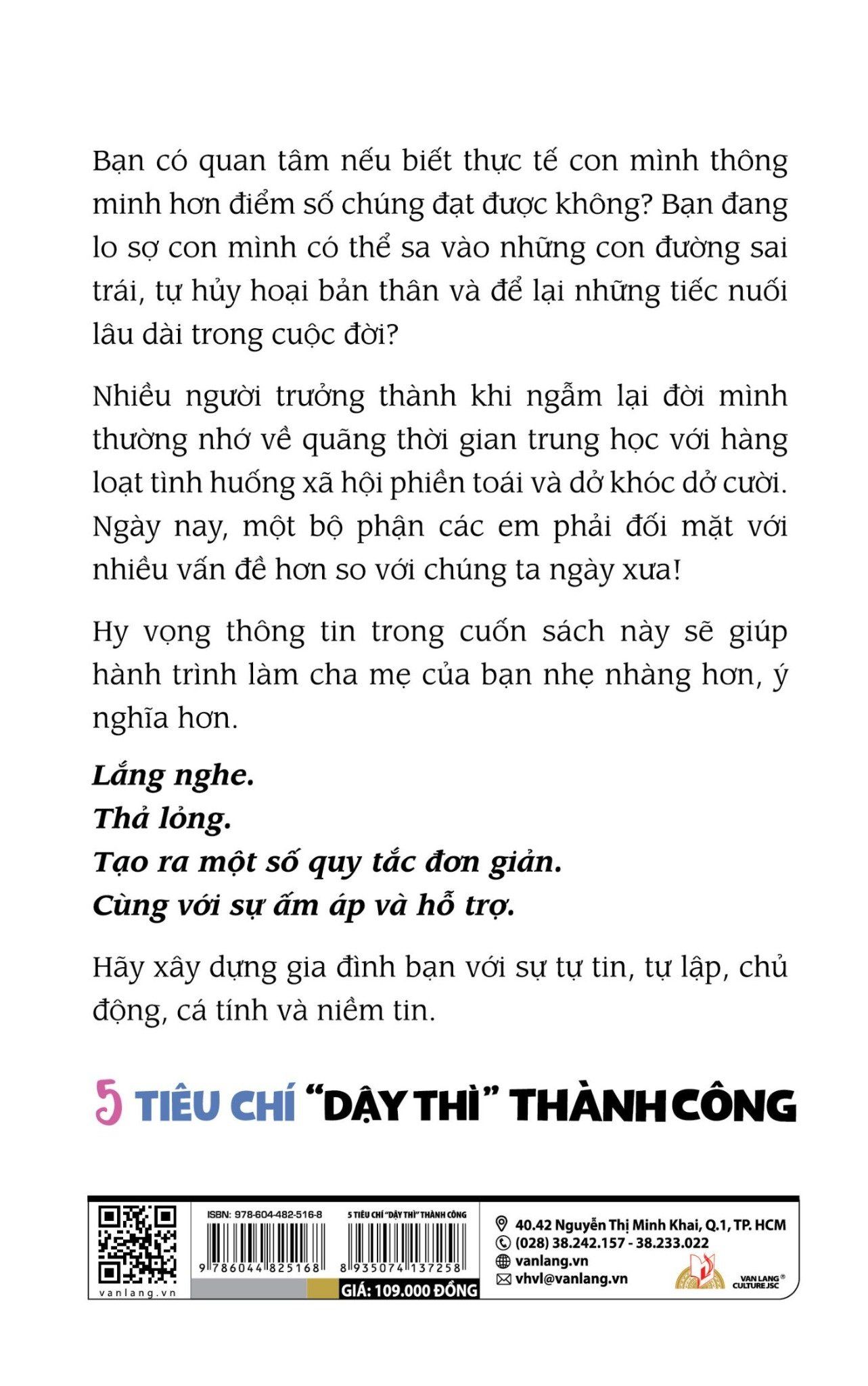  5 Tiêu Chí ' Dậy Thì'' Thành Công 