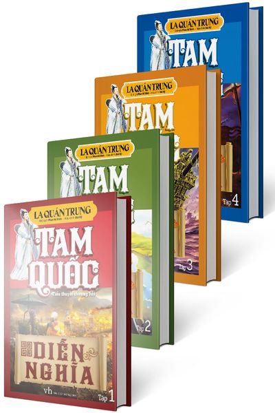 Tam Quốc Diễn Nghĩa Trọn Bộ 4 Tập (Bìa Cứng) - Quốc Kha