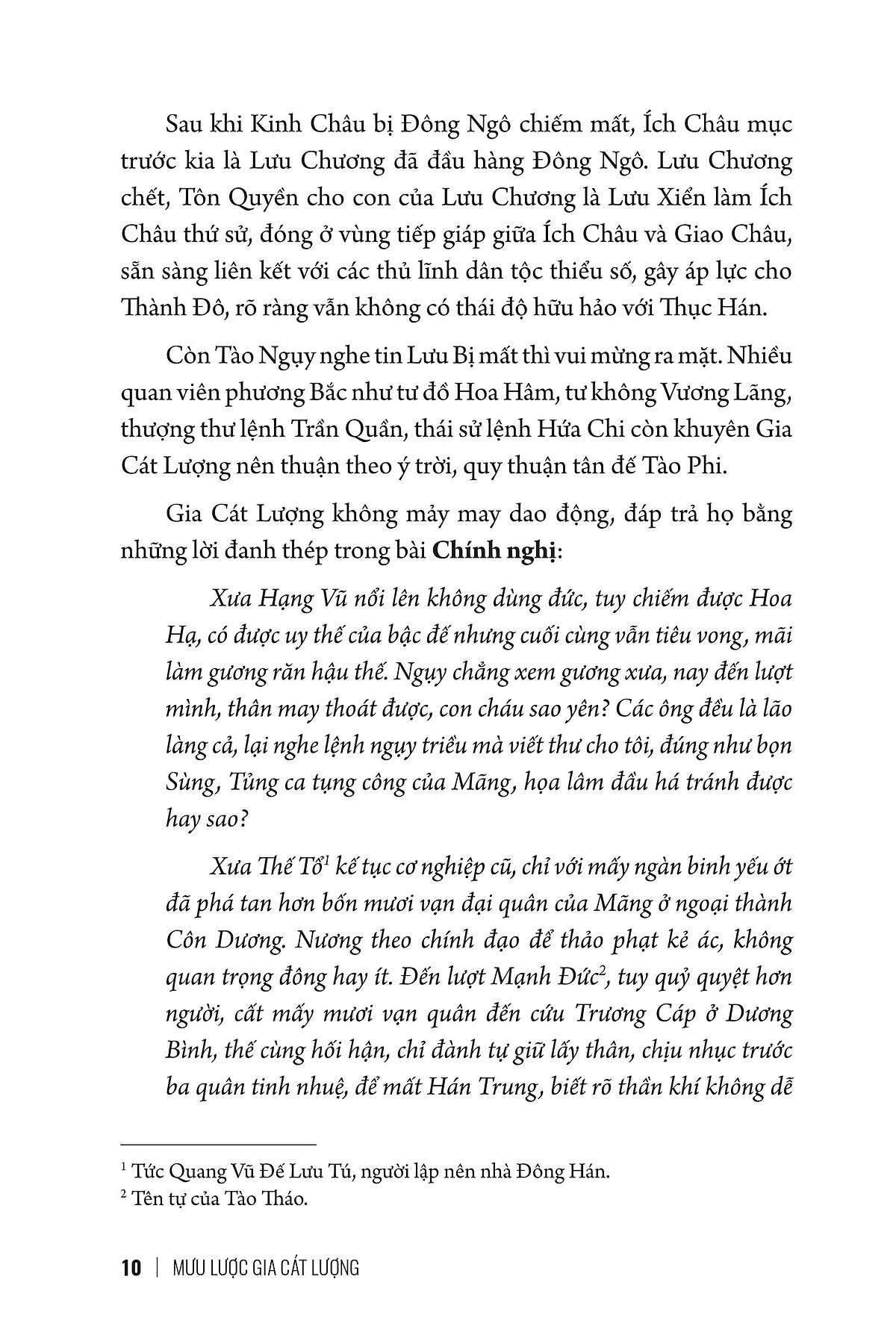  Mưu Lược Trung Hoa - Mưu Lược Gia Cát Lượng (Bìa Cứng) 