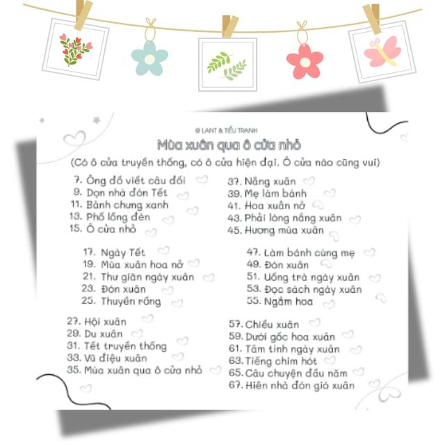  Mùa Xuân Qua Ô Cửa Nhỏ 