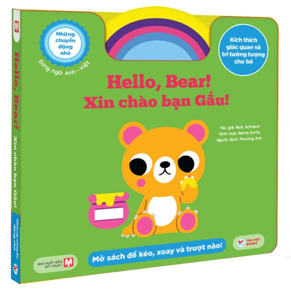 Những Chuyển Động Nhỏ - Hello, Bear! - Xin Chào Bạn Gấu! - Song Ngữ Anh-Việt - Tân Việt
