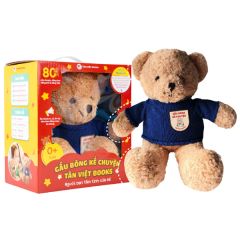  Gấu Bông Kể Chuyện Tân Việt ( Màu Xanh Đậm ) 