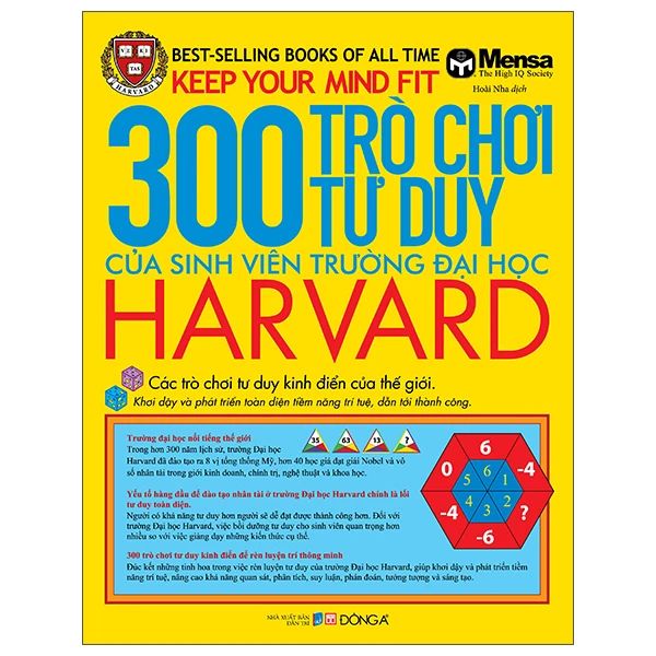  Keep Your Mind Fit - 300 Trò Chơi Tư Duy Của Sinh Viên Trường Đại Học Harvard (Tái Bản 2025) 