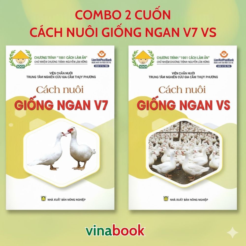 Combo 2 Sách Cách Nuôi Ngan 