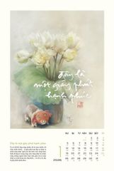  Lịch bàn thư pháp Làng Mai 2026 