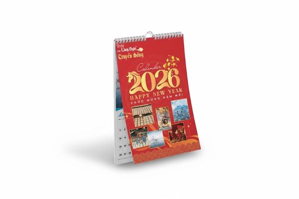 Lịch Treo Tường 2026 - Vẻ Đẹp Của Làng Nghề Truyền Thống - ABBooks