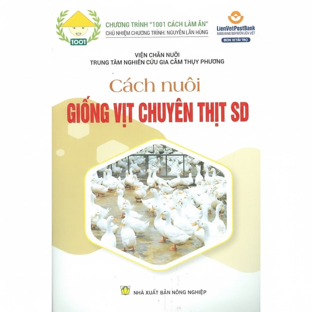  Combo 3 Sách Hướng Dẫn Nuôi Vịt Thịt Chuyên Nghiệp (CT, SH, SD) 