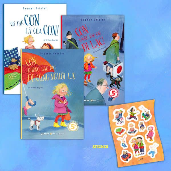 Combo Sách Con Có Thể Tự Bảo Vệ Mình - Con Không Bao Giờ Đi Lạc + Cơ Thể Con Là Của Con + Con Không Bao Giờ Đi Cùng Người Lạ - Dagmar Geisler