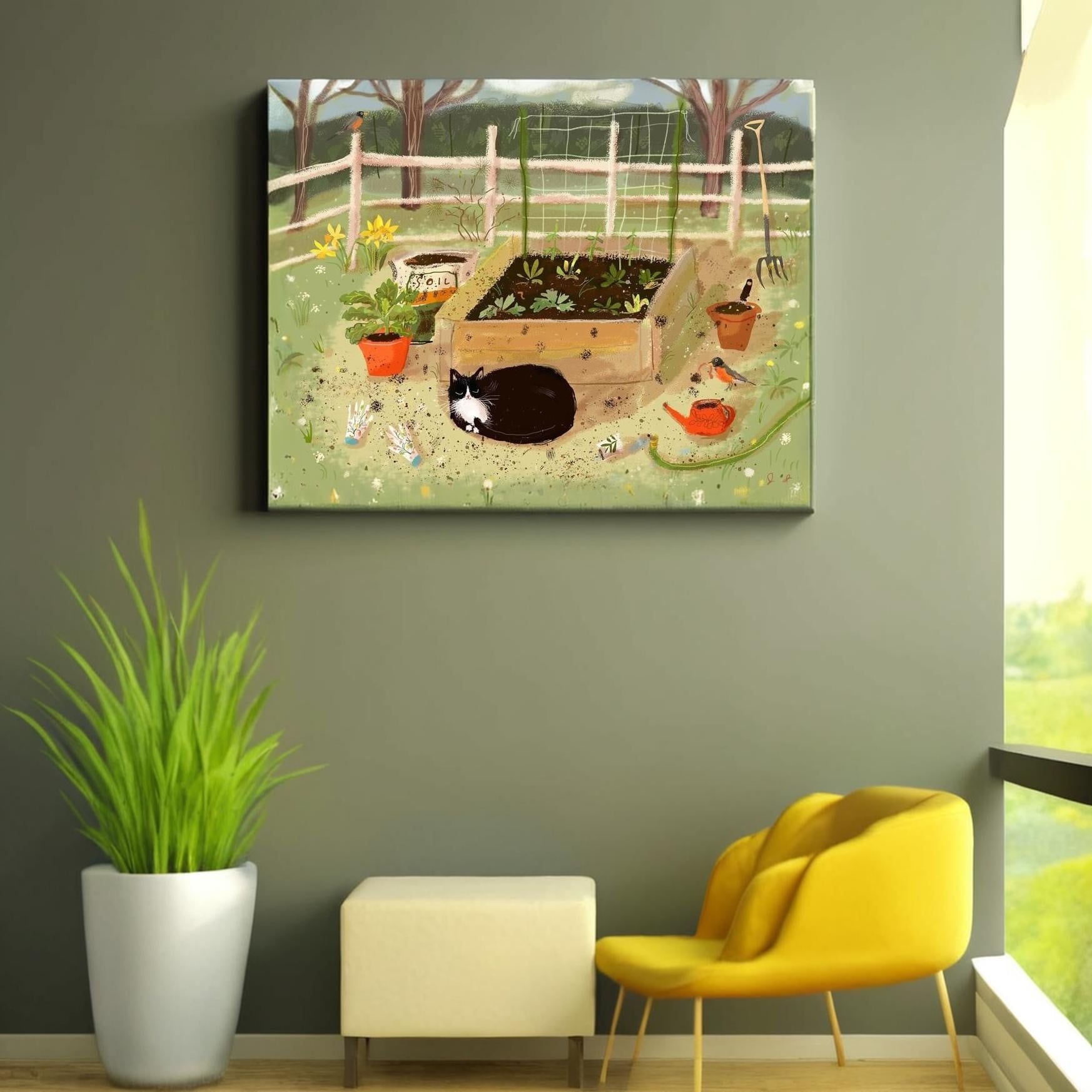 Vườn Rau Xanh Tươi – Tranh trang trí Borgu Art