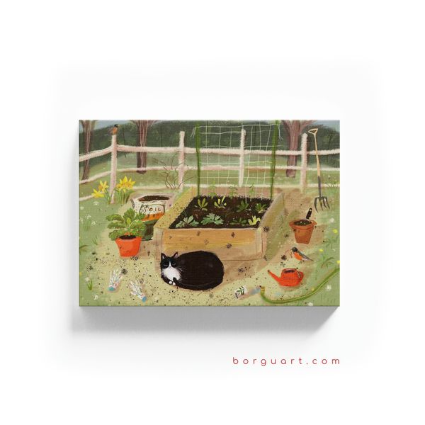 Vườn Rau Xanh Tươi – Tranh trang trí Borgu Art