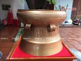  Quà Tặng Trống Đồng Đông Sơn đồng đỏ hoa văn chìm đường kính 50cm 