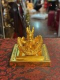  Quà Tặng Ấn Rồng bằng đồng vàng dát vàng 24K kích thước 10x9cm 