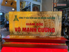  Quà tặng Biển Chức Danh bằng đồng mạ vàng 24K kích thước cao 18,5 x 35cm 