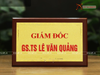Quà tặng Biển Chức Danh bằng đồng mạ vàng 24K làm theo nhu cầu kích thước dài 31 cm