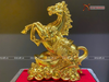  Quà Tặng Sếp Tượng Mã Đáo Thành Công mạ vàng 14K kích thước cao 32 cm 