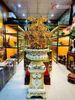  Quà Tặng Chậu Hoa Lan 25 cành mạ vàng 24K kích thước cao 1m28cm 