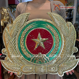  Quốc Huy Công An bằng đồng vàng đường kính ngang 54cm cao 43cm 