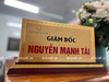  Quà tặng Biển Chức Danh bằng đồng mạ vàng 24K kích thước dài 25 x 12cm 