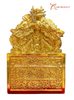 Quà Tặng Ấn Rồng bằng đồng vàng dát vàng 24K kích thước 15x15cm
