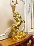  Quà Tặng Sếp Tượng Mã Đáo Thành Công đồng đỏ dát vàng 14k kích thước 42cm 
