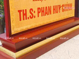  Quà tặng Biển Chức Danh bằng đồng mạ vàng 24K kích thước 16cm 