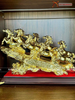  Quà Tặng Sếp Tượng Mã Đáo Thành Công dát vàng 24k kích thước dài 48 cao 28,5cm 