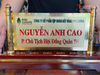  Quà tặng Biển Chức Danh bằng đồng mạ vàng 24K kích thước cao 23 x ngang 36cm 