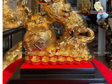  Quà Tặng Sếp Tượng Mã Đáo Thành Công mạ vàng 24K kích thước 32x24 cm 