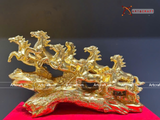  Quà Tặng Sếp Tượng Mã Đáo Thành Công mạ vàng 24K kích thước 48x28,8x13cm 