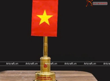  Cột cờ bằng đồng vàng mạ vàng 24K kích thước cao 50cm 