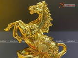  Quà Tặng Sếp Tượng Mã Đáo Thành Công mạ vàng 14K kích thước cao 32 cm 