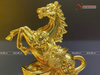  Quà Tặng Sếp Tượng Mã Đáo Thành Công mạ vàng 14K kích thước cao 32 cm 